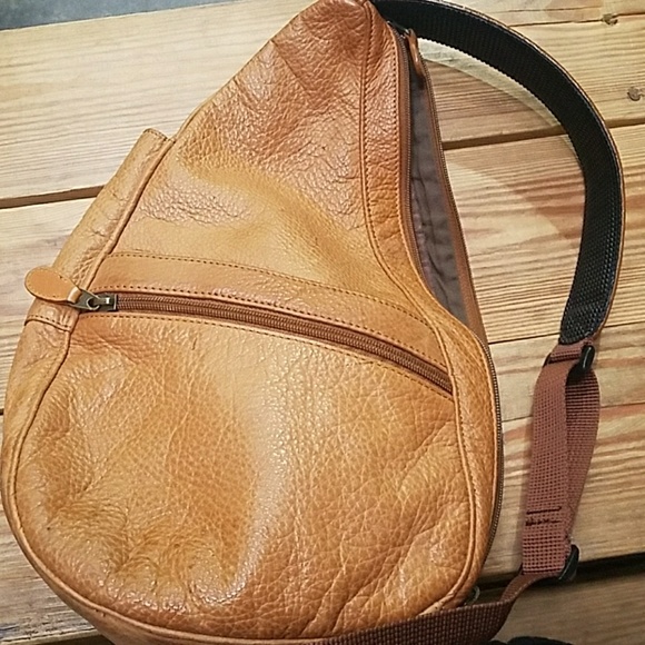 ll bean leather sling bag